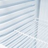 Double vertical refrigeration showcase with canopy, 2 hinged doors, working temperature 1°C÷10°C