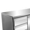 Worktop refrigerator, 1 door and 3 drawers, capacity 314 liters, dimensions 1360x700x860mm