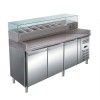 Pizza refrigerated worktop, capacity of 635 liters, working temperature +2C/+8C, digital display, dimensions 2000x395x435mm, voltage 220V, power 230W, weight 37KG
