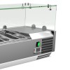 Refrigerated preparation rail with 6 pan GN1/4