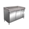 Pizza refrigerated worktop, capacity of 428 liters, working temperature +2C/+8C, digital display, voltage 220V, power 350W, weight 285 KG
