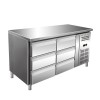 Worktop refrigerator, 6 drawers, capacity 314 liters, dimensions 1360x700x860mm