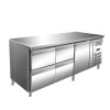 Worktop refrigerator with 1 door and 4 drawers