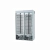 Double vertical refrigeration showcase with canopy, 2 hinged doors, working temperature 1°C÷10°C