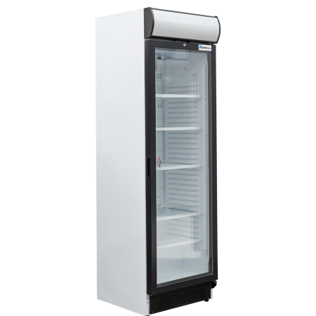 Refrigerated display case for beverages, R600a refrigerant gas, 220V power supply, 250W power