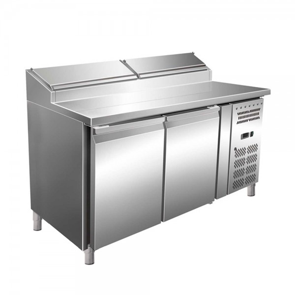 Worktop refrigerator, 2 doors, capacity 396 liters, dimensions 1360x700x1085hmm
